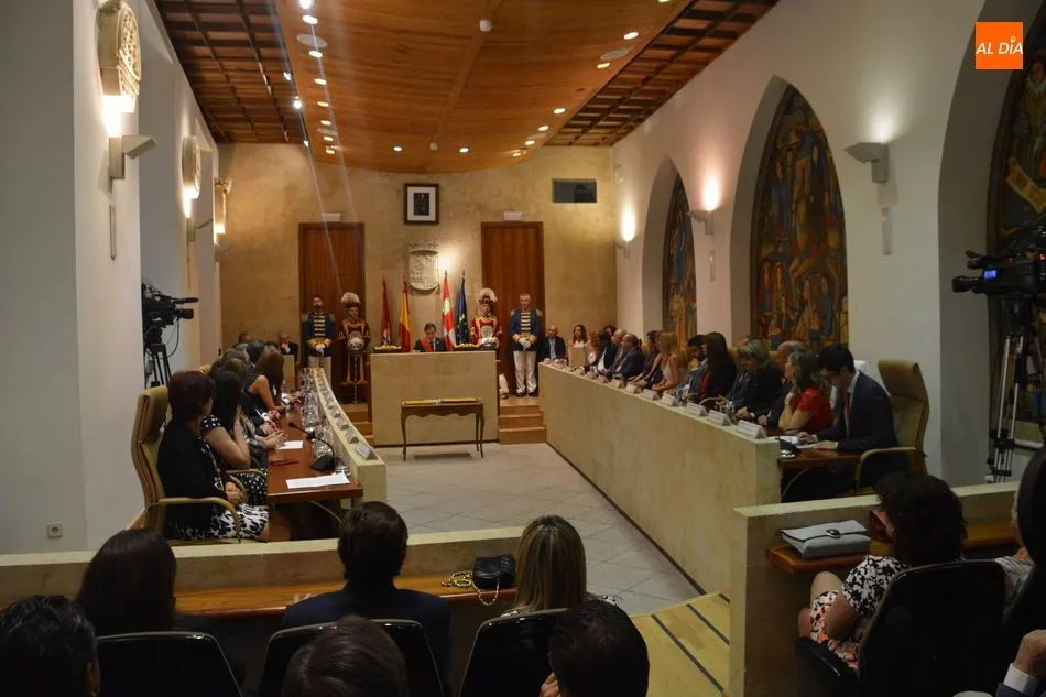 Imagen del pleno de constitución de la actual Corporación Municipal.