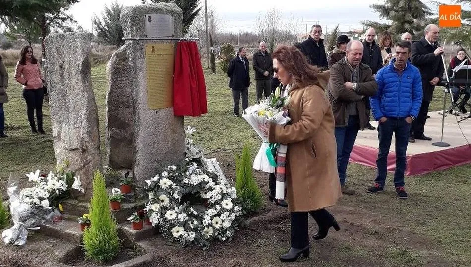 Imagen del homenaje a las víctimas realizado en diciembre pasado con motivo de los 50 años del accidente de Muñoz