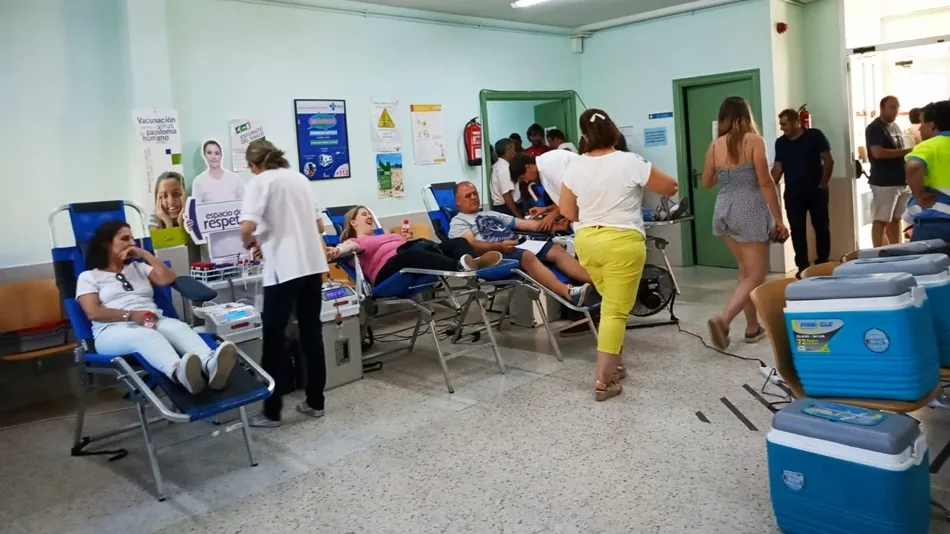Donaciones de sangre este pasado viernes en Ledesma.