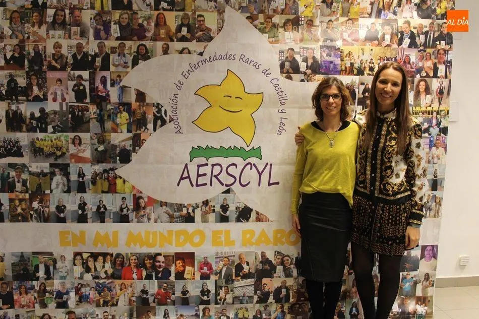 Cristina Díaz, presidenta de Aerscyl, y Patricia Gálvez, vicepresidenta, en la sede de la asociación