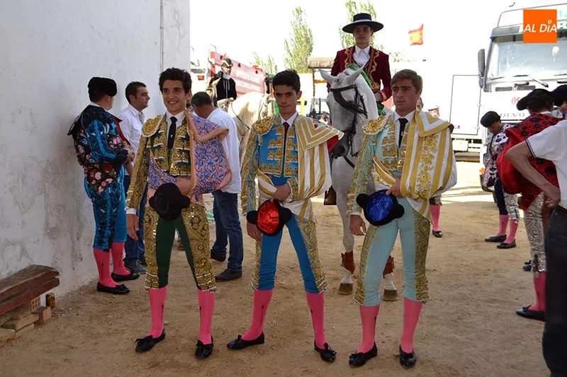 Sergio Pérez (rejoneador), Valentín Hoyos, Jordi Peréz y Juan Herrero protagonizaban la novillada de fiestas en Peñaranda