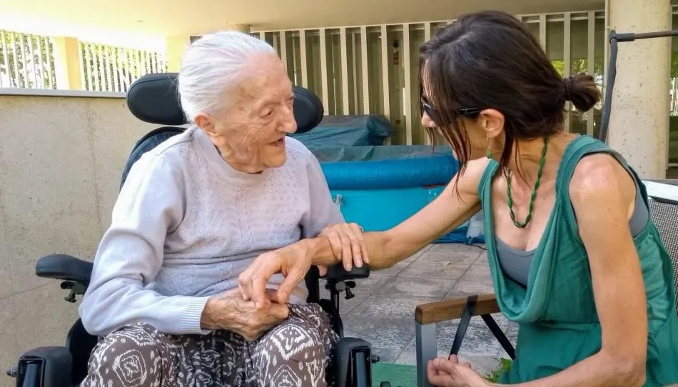 Josefina Verde con su hija Pilar