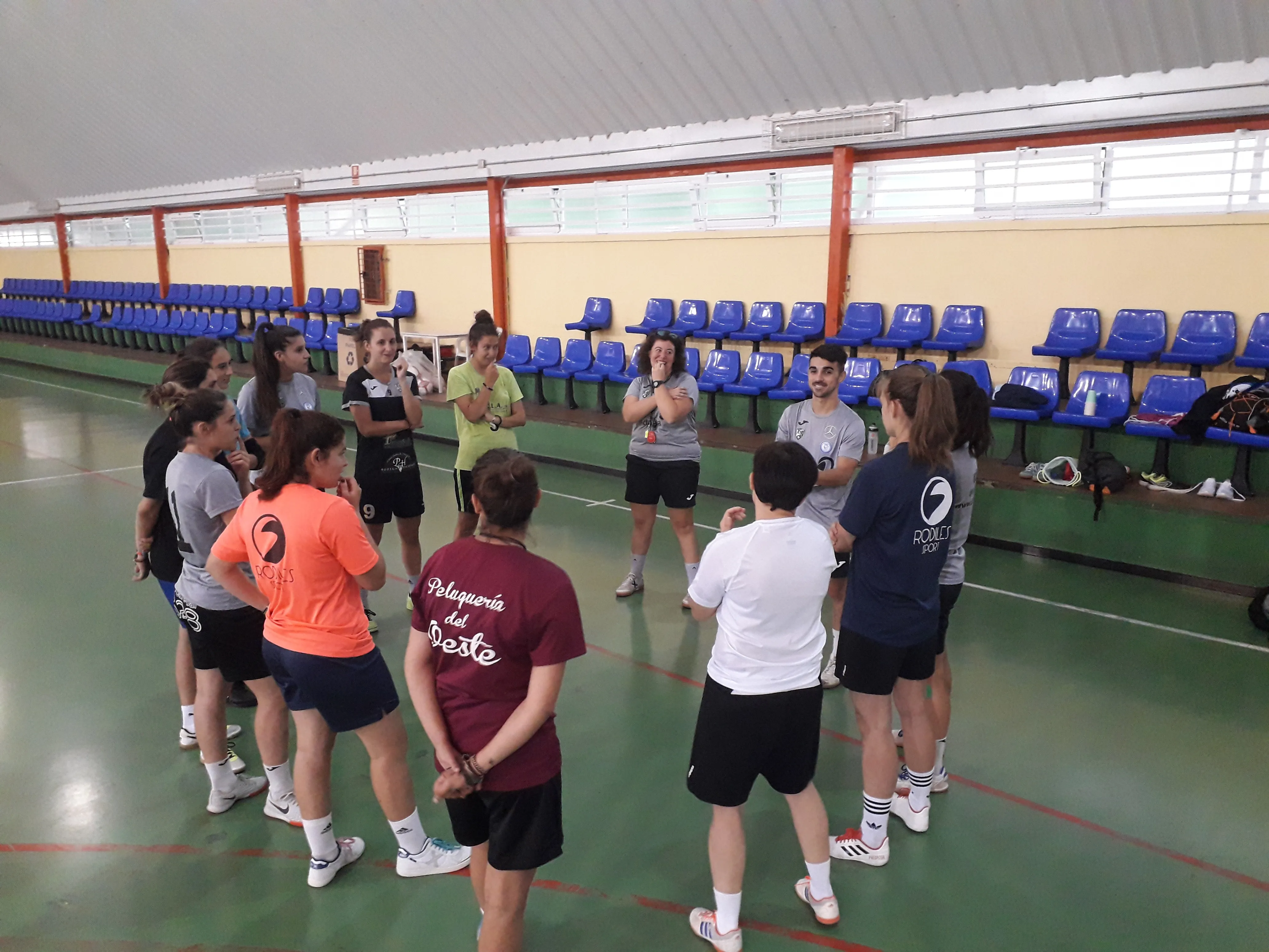 Un momento del entrenamiento