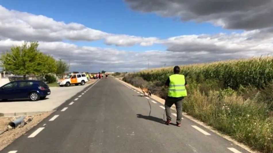 Imagen de una de las batidas llevadas a cabo en los últimos días para tratar de localizar a la mujer desaparecida