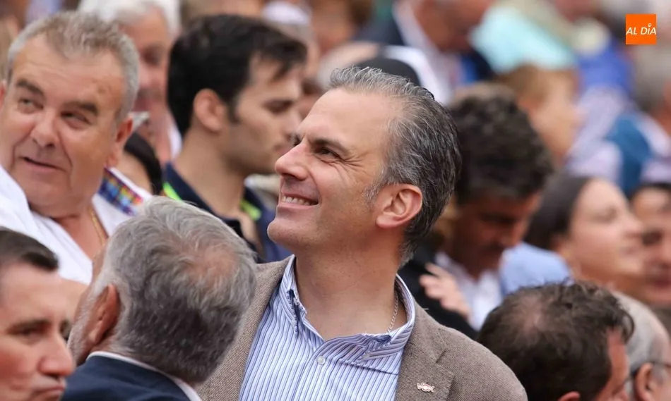 Javier Ortega Smith, secretario general de VOX, acudió a La Glorieta. Foto: Miguel Hernández