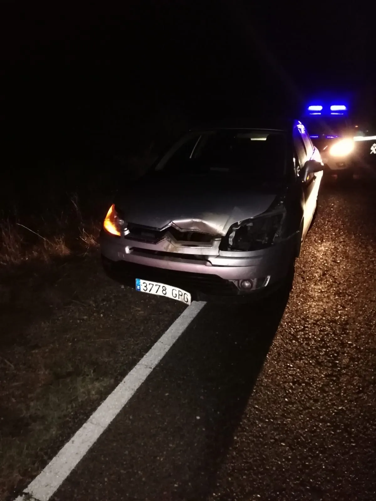 El vehículo accidentado