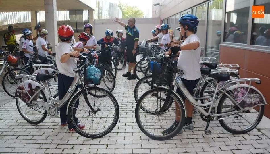 Taller de educación vial impartido por la Policía Local de Salamanca. Foto de Lydia González