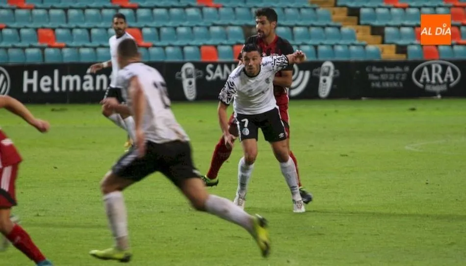 Hugo Díaz, jugador del Salamanca, en un encuentro anterior