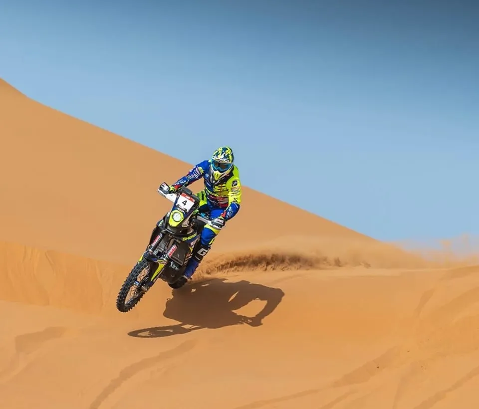 Santolino, durante la prueba