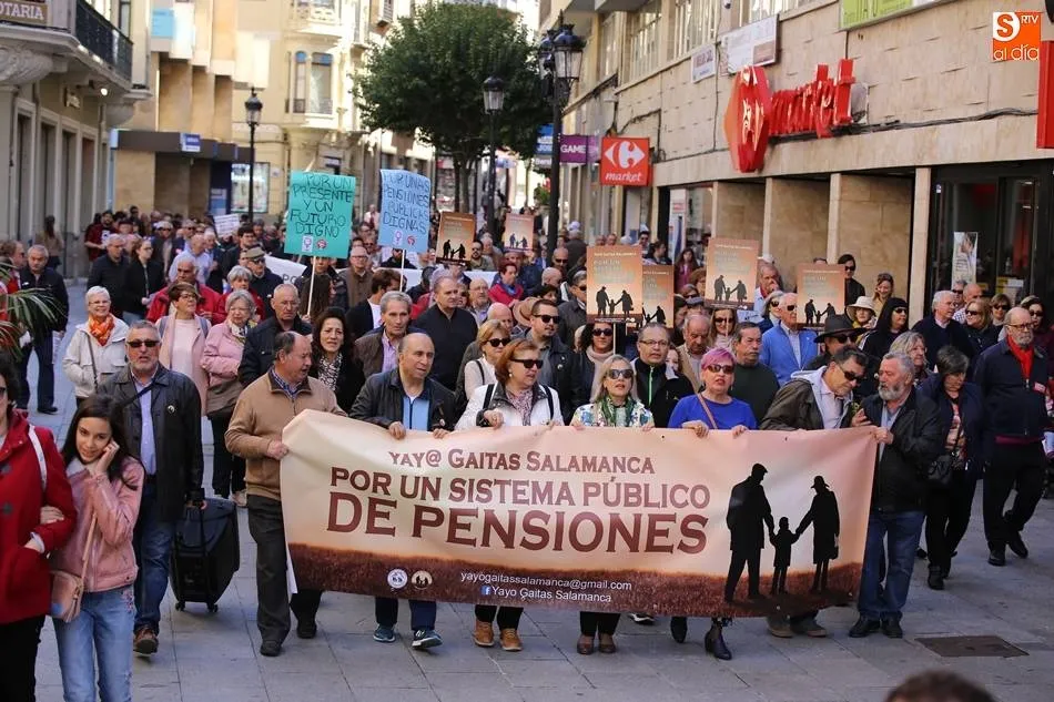 Una manifestación de pensionistas