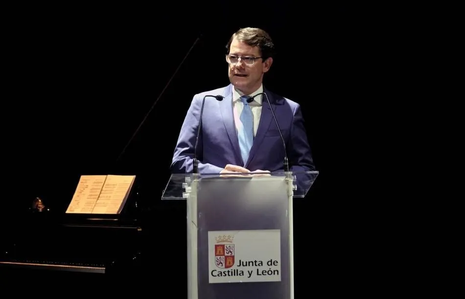 El presidente de la Junta de Castilla y León, Alfonso Fernández Mañueco