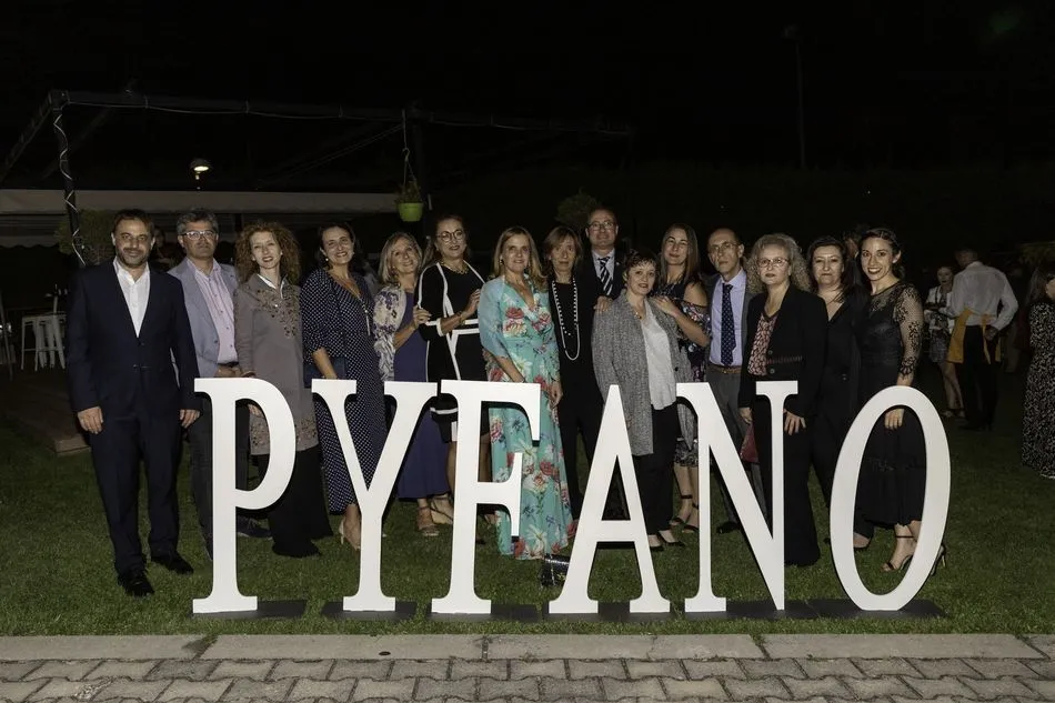 Parte de la junta directiva de PYFANO, en la cena / Fotos: Ángel Merino