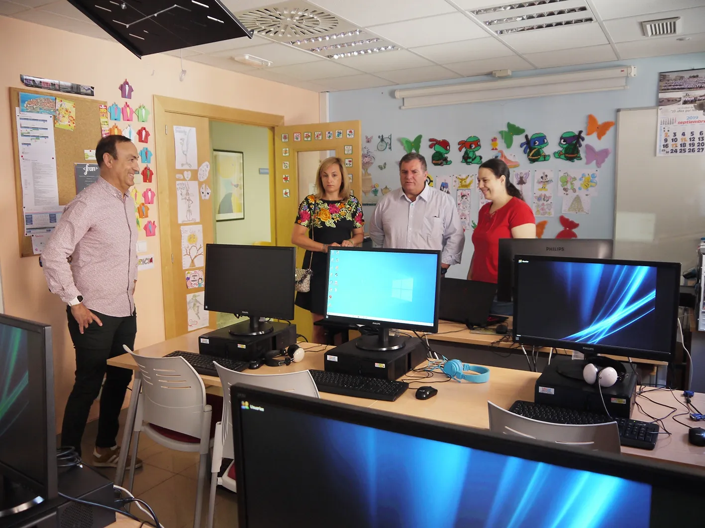 El aula de ordenadores