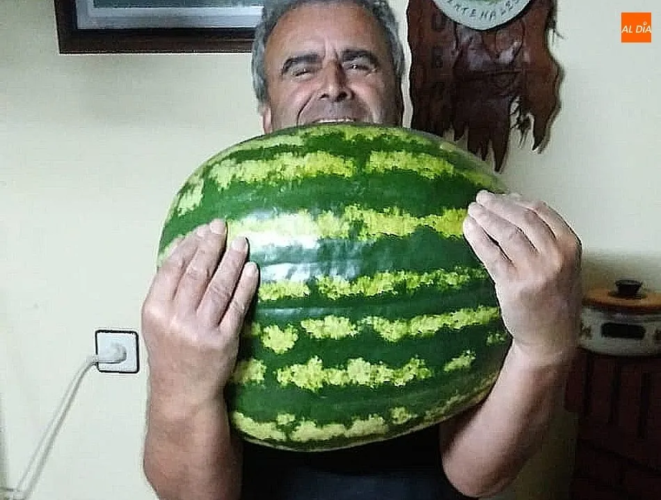 Sandía gigante en Bañobárez  