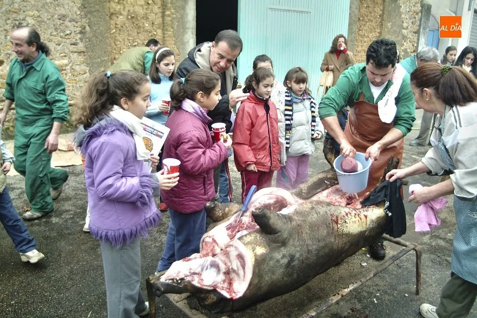 Foto de archivo en una matanza típica en Morasverdes/Foto: Adrián M.Pastor