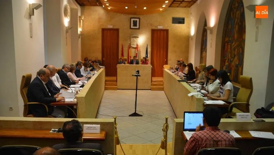 Pleno del Ayuntamiento de Salamanca de este viernes. Foto de Lydia González