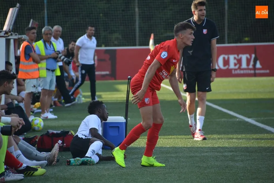Issa Diallo, en el San Casto, en pretemporada