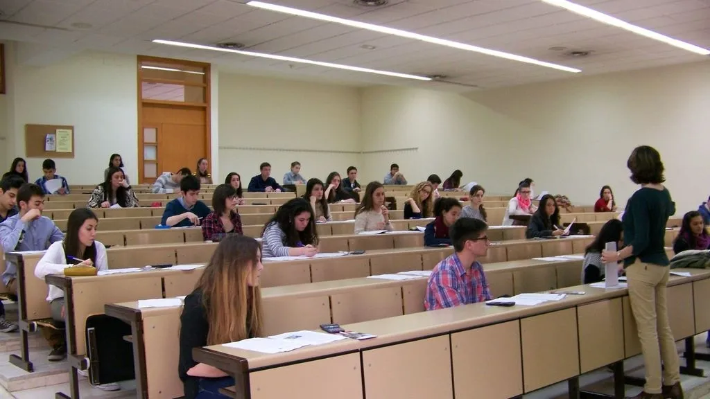 Una clase universitaria