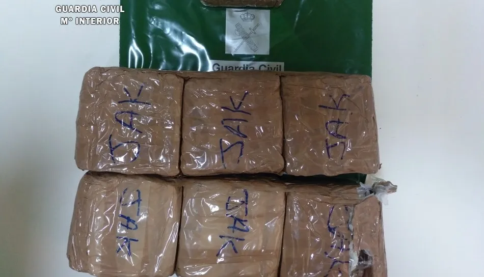 Droga interceptada por la Guardia Civil