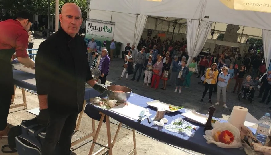 Manuel Mesón, propietario de Meva Carnicerías, en este certamen gastronómico