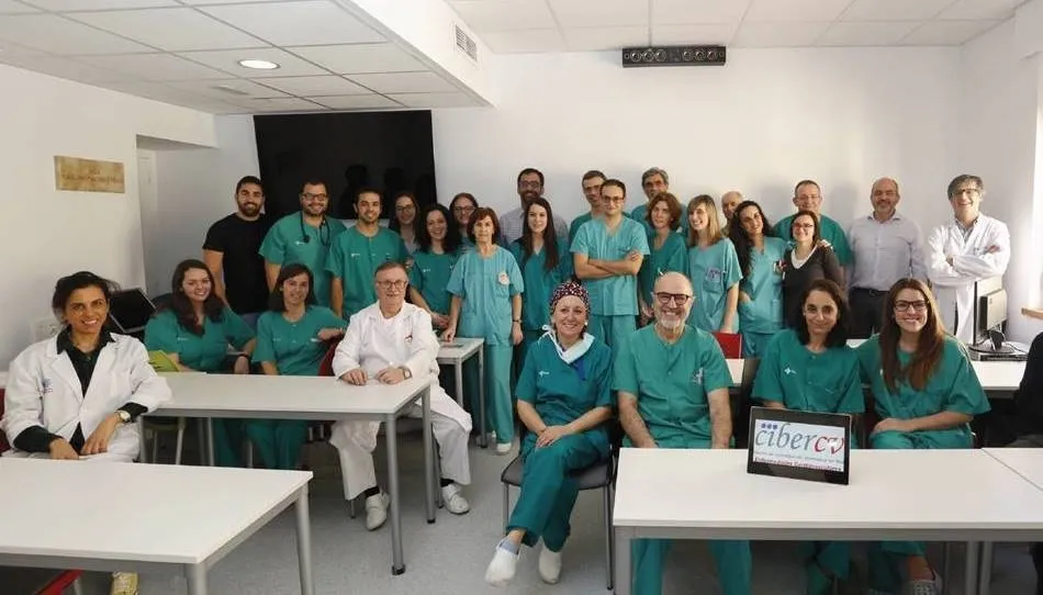 Integrantes del Centro de Investigación Biomédica en Red de Enfermedades Cardiovasculares (CIBERCV), del grupo de Pedro L. Sánchez en el Hospital Universitario de Salamanca