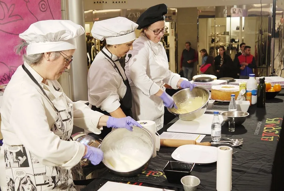 Showcooking de cocina tradicional en el CC El Tormes