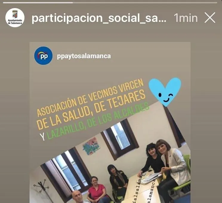 Publicación en instagram del Ayuntamiento de Salamanca