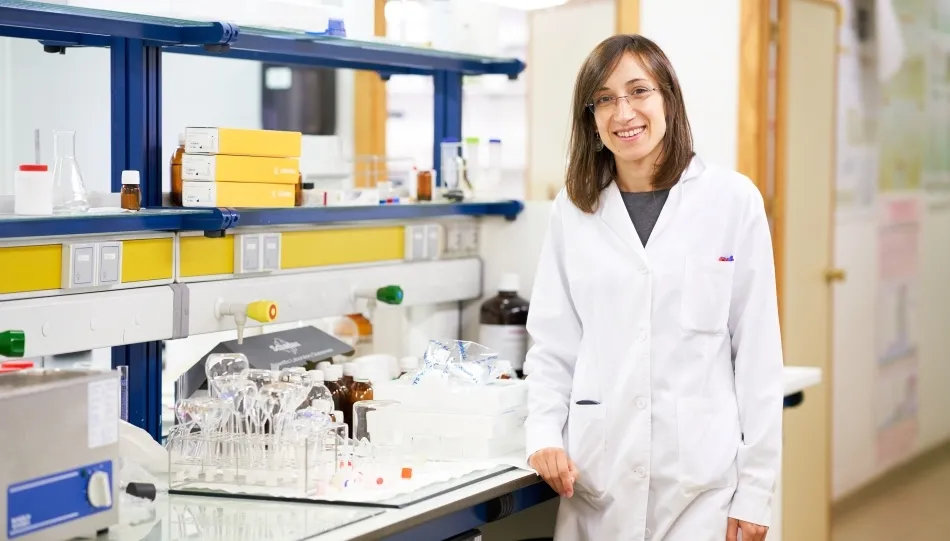 Iria González Mariño, profesora e investigadora en el Departamento de Química Analítica, Nutrición y Bromatología de la Universidad de Salamanca. Foto USAL