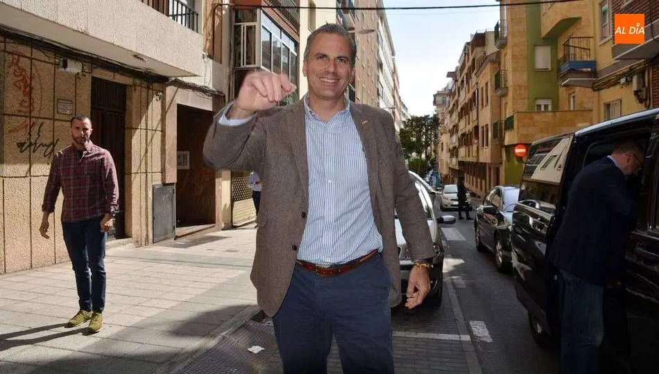 Javier Ortega Smith, dirigente de Vox, en su última visita a Salamanca