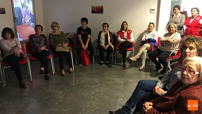 La sede de Cruz Roja en Peñaranda ofrecía una presentación sobre su actividad diaria