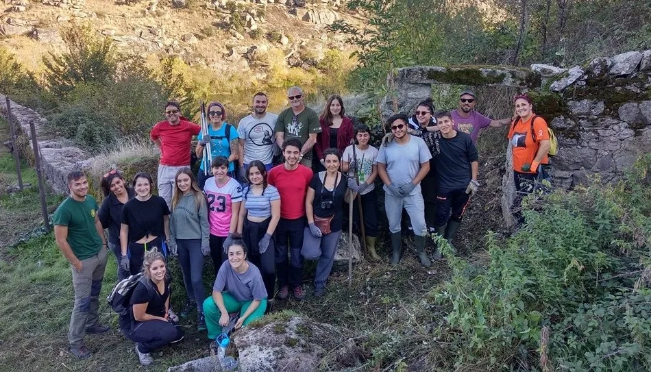 	Parte del grupo de voluntarios del pasado 25 octubre en Ledesma