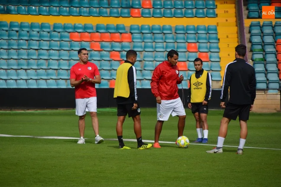 Dueñas, en un entrenamiento