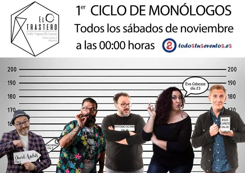 Excelente cartel para los sábados del mes de noviembre en El Trastero de Vitigudino