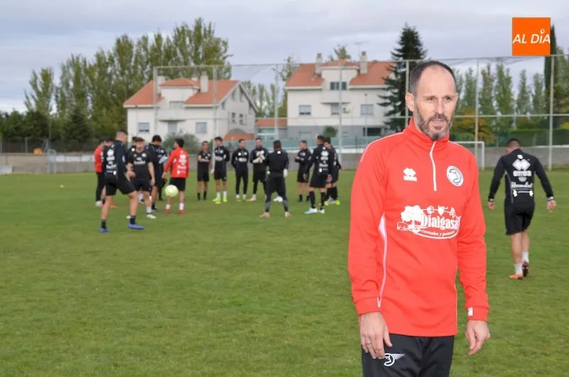 Luaces, en su primer entrenamiento con Unionistas