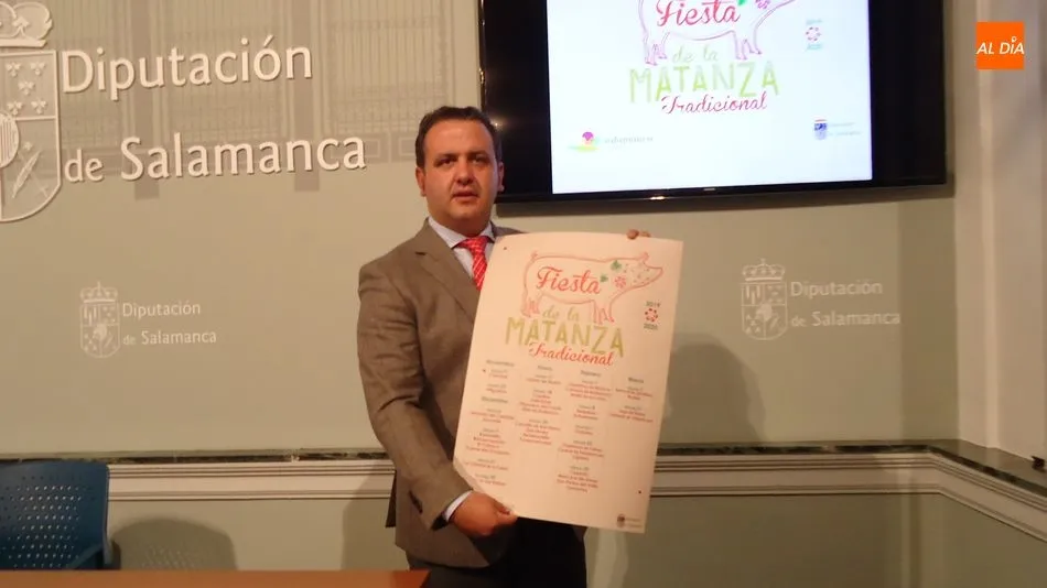 El diputado de Turismo, Javier García, ha presentado la Fiesta de la Matanza Tradicional