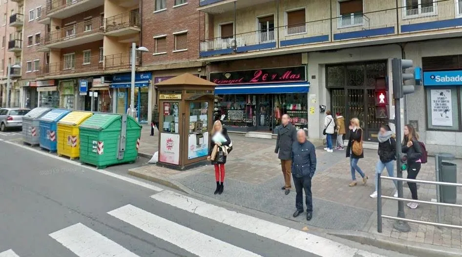 Quiosco de la ONCE en la avenida Portugal nº 60. Foto de Google Maps