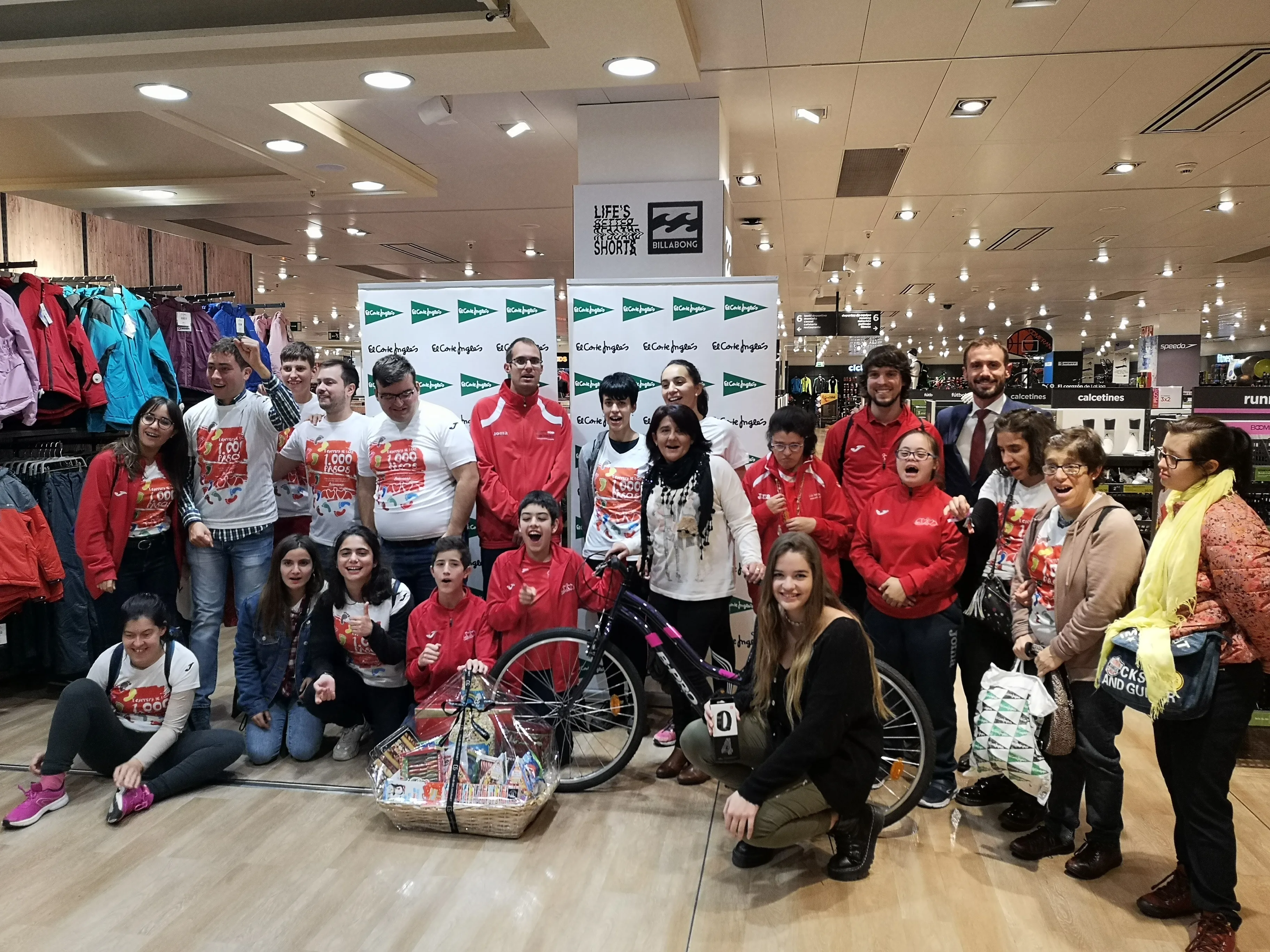 Entrega de premios en el Corte Inglés