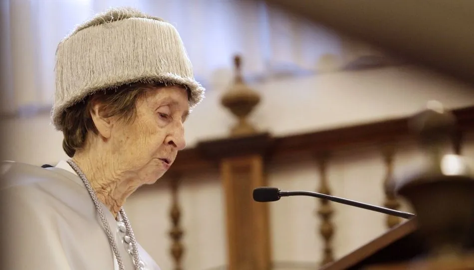 Salas en su última visita a Salamanca, con motivo de su honoris causa en la UPSA