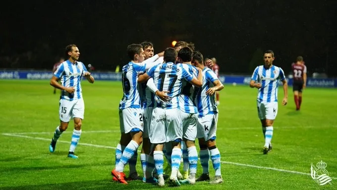 La Real B celebra un gol ante el Salamanca UDS / TWITTER
