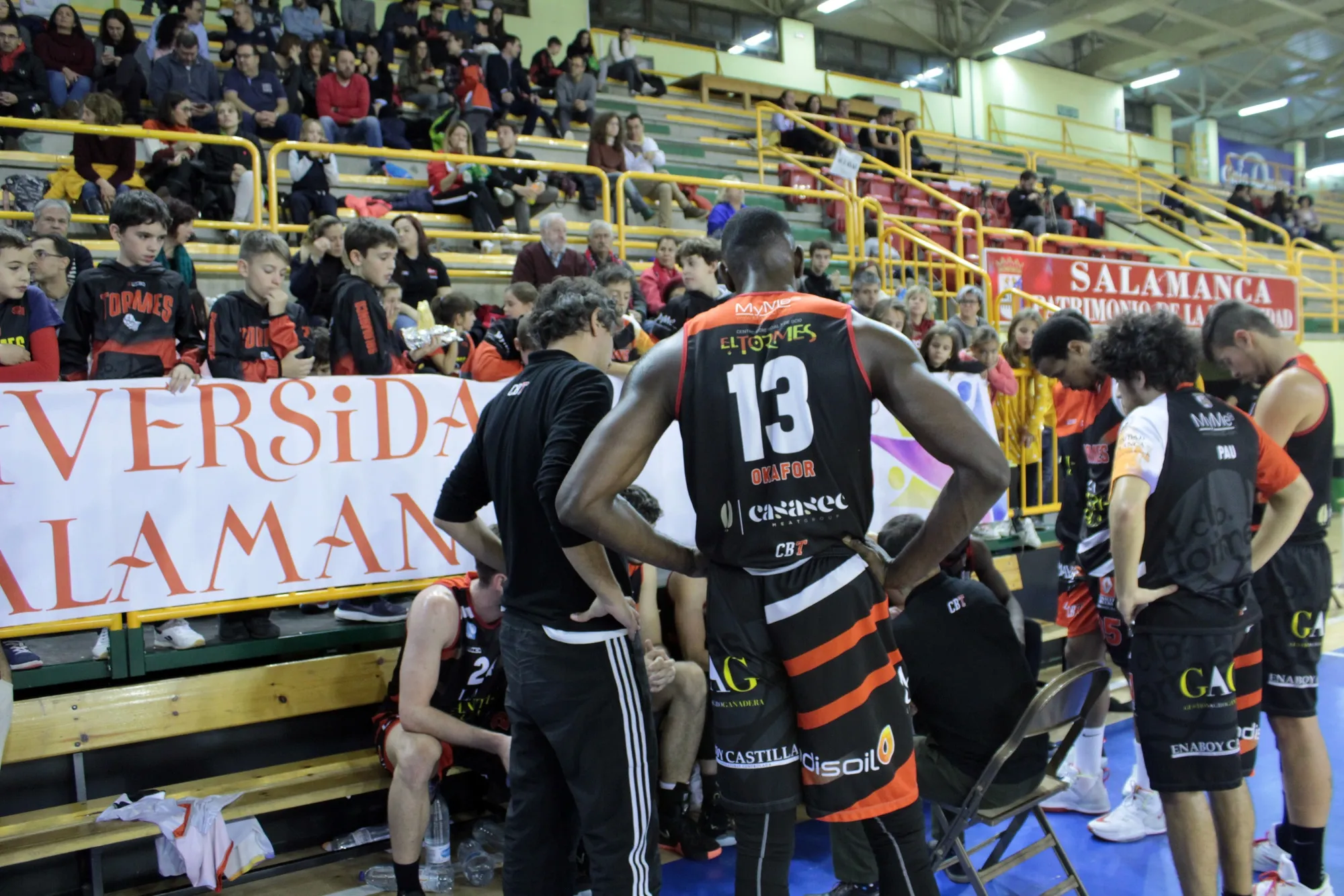 Un tiempo muerto del CB Tormes
