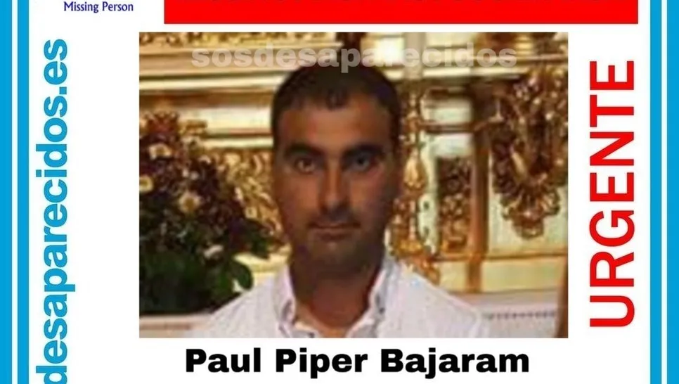 Imagen divulgada en las redes sociales para localizar a Paul Piper, desaparecido en Sanchotello