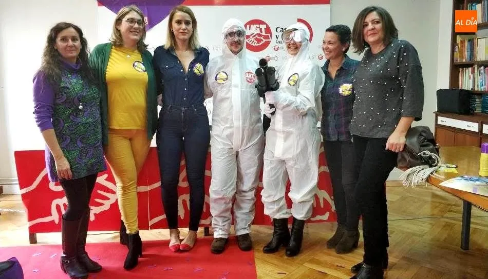 Presentación en Salamanca de esta campaña de UGT contra el machismo. Foto de Lydia González