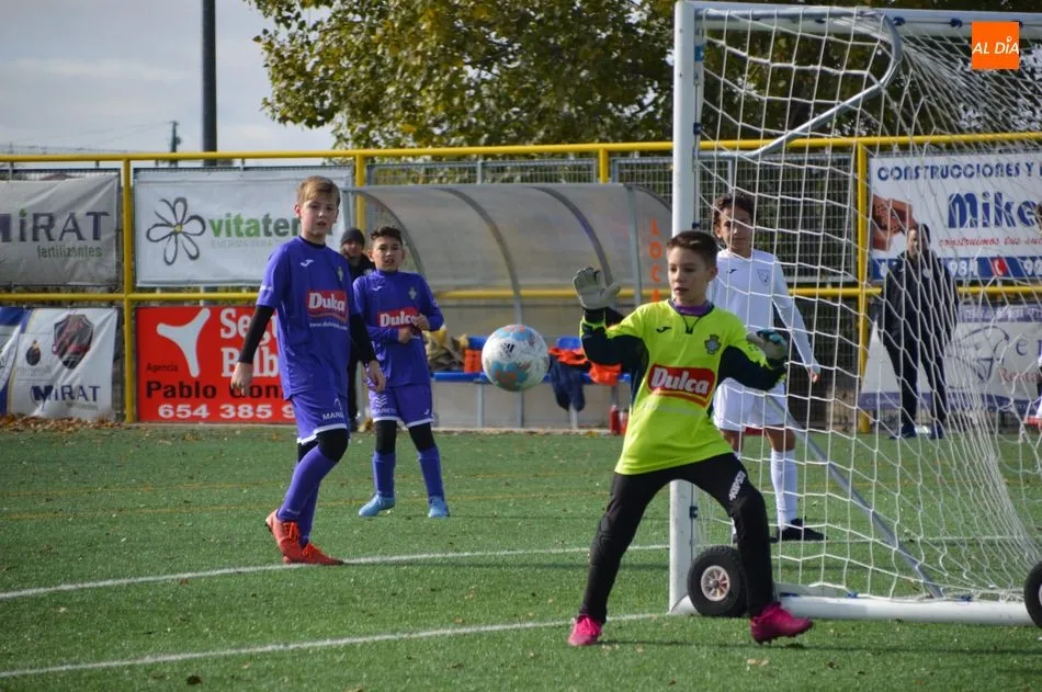 Una acción del Ribert - Peñaranda B de Tercera alevín / Lydia González