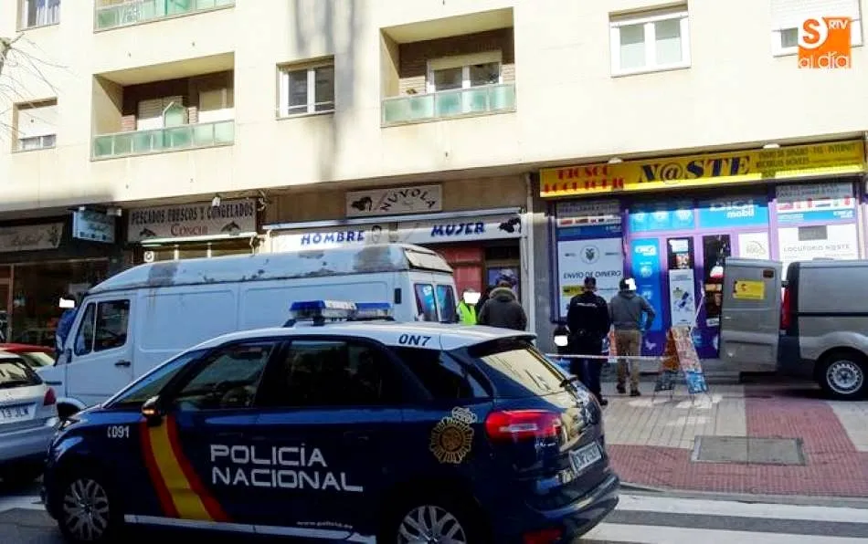 Intervención policial en un suceso anterior. Foto de archivo
