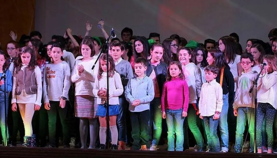 Alumnos del colegio San Agustín en una edición anterior de esta Semana de la Música
