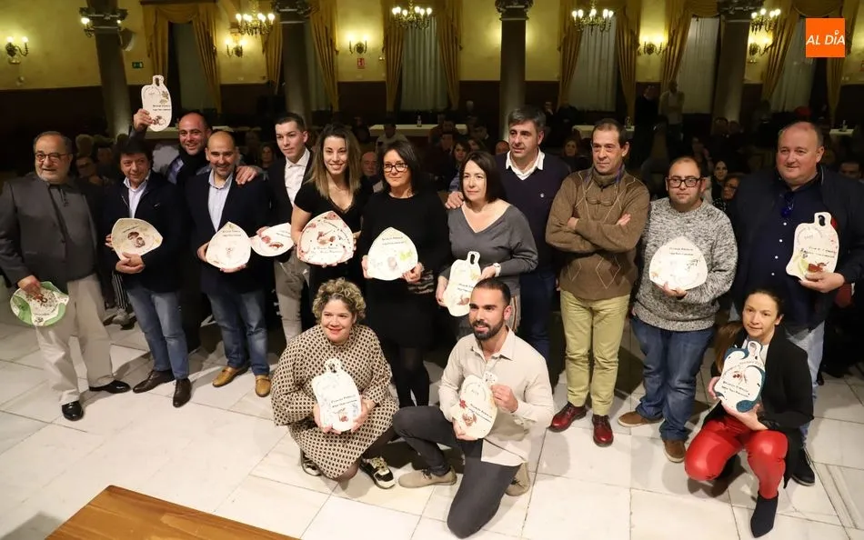 Los ganadores de los premios en las distintas categorías del II Concurso de Cocina Producto Local de la provincia de Salamanca. Foto: Lydia González