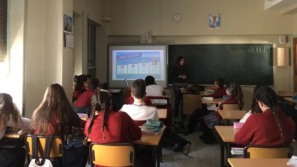 Charla sobre la enfermedad celiaca en el Colegio San Juan Bosco