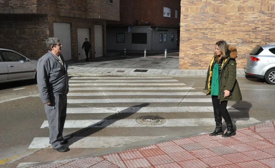 La concejala de Fomento, Marta Labrador, visita las obras que se están realizando