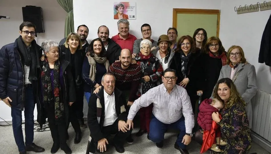 Buen ambiente en la sede vecinal San José-El Tormes con motivo de este homenaje a Pepita Mena