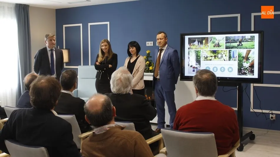 Responsables de Clece Vitam, en la presentación de las nuevas instalaciones de Salamanca